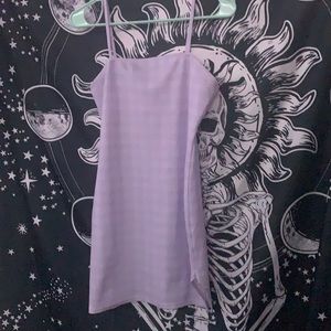 Baby purple plaid dress